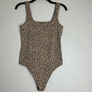 Abercrombie & Fitch Soft A&F Collection, Size Medium Bodysuit, Cheetah Print